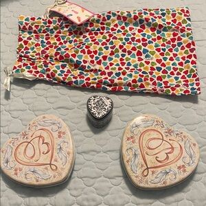Brighton Heart Tin set with Multicolor Heart Pouch